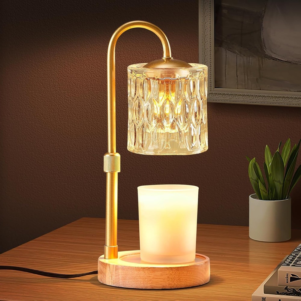 Dimmable Candle Warmer Lp with Timer, Height Adjustable Electric