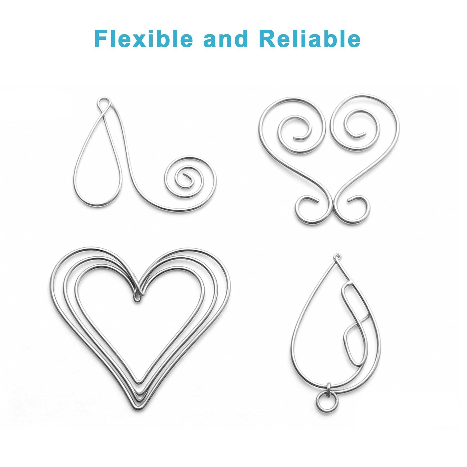 20 Gauge Craft Wire, 164 Feet Galvanized Metal Wire for Picture Hanging, Bons...