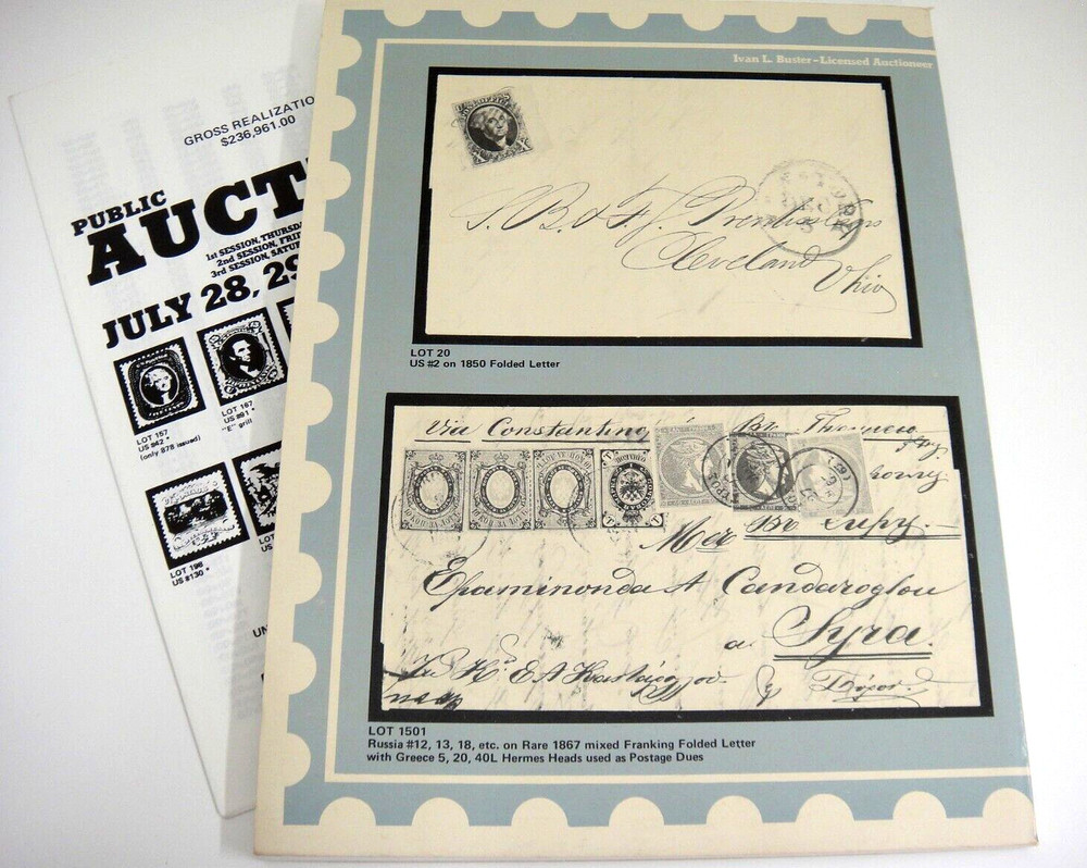 Wolffers Stamp Auction Catalog 1977 w Prices Realized Kansas Nebraska Overprints