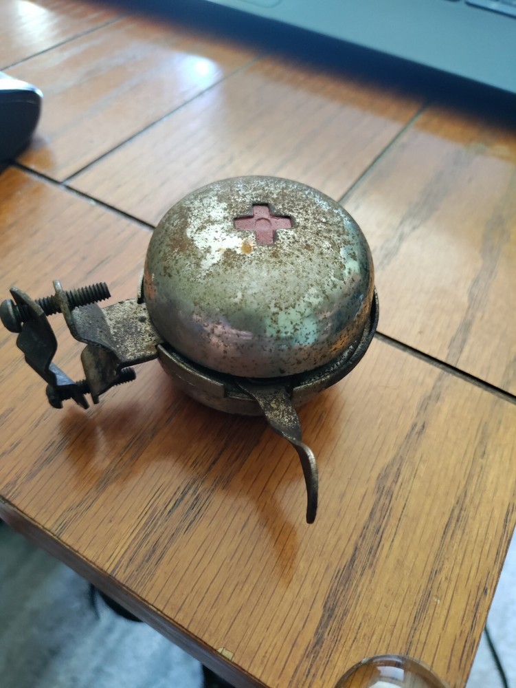 Vintage WW2 Red Cross bicycle bell