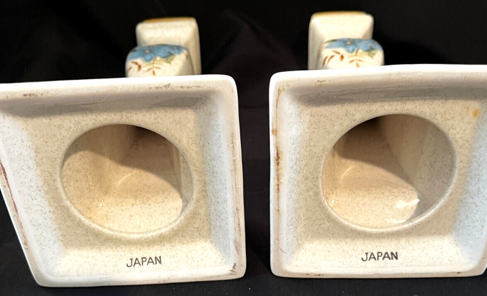 Candlestick holders (2) vintage Japan