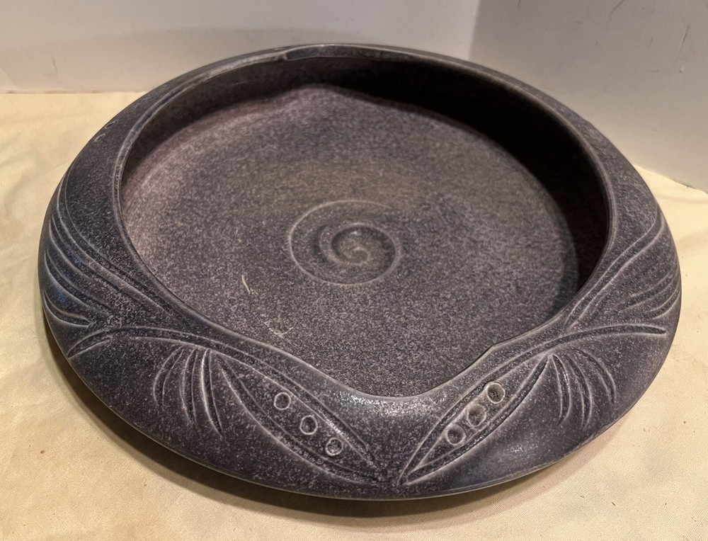 Studio Pottery Bowl Incised Design Signed