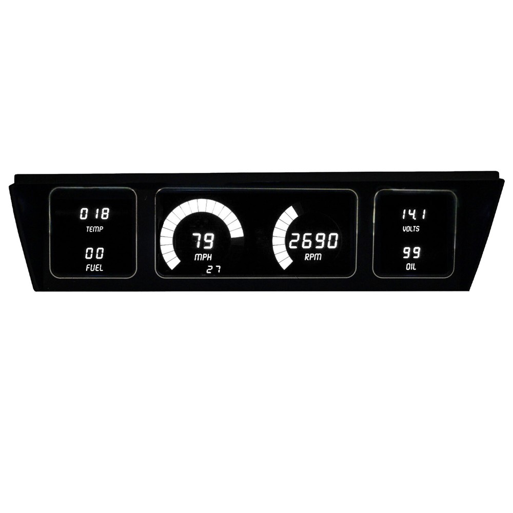 1977-1990 Chevy Impala Caprice Digital Dash Panel Gauge Cluster WHITE LEDs