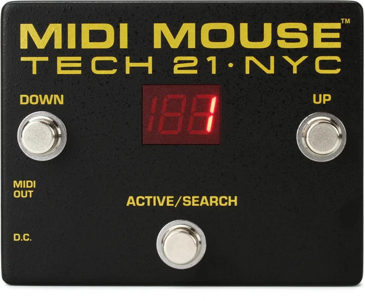 Tech 21 MIDI Mouse 3-button MIDI Foot Controller