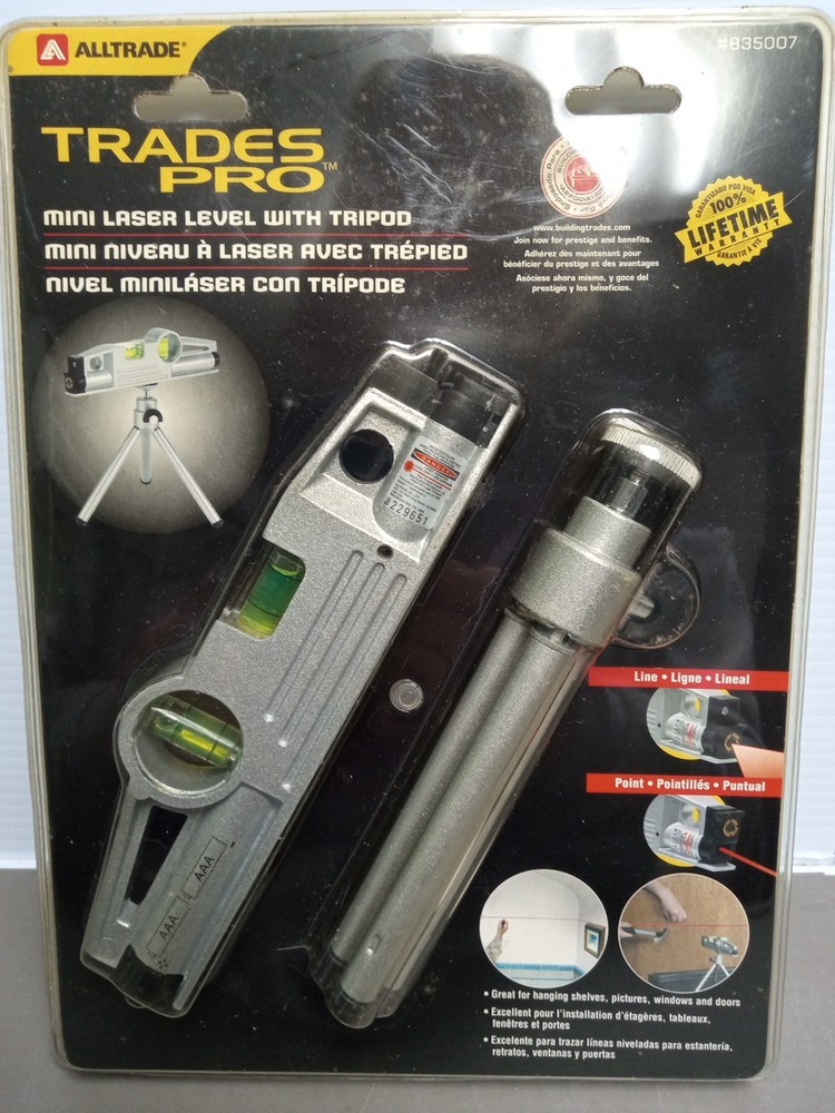 Trades Pro Mini Laser Level W/ Tripod