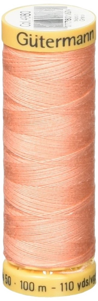 Gutermann Natural Cotton Thread 110 Yards-Light Salmon
