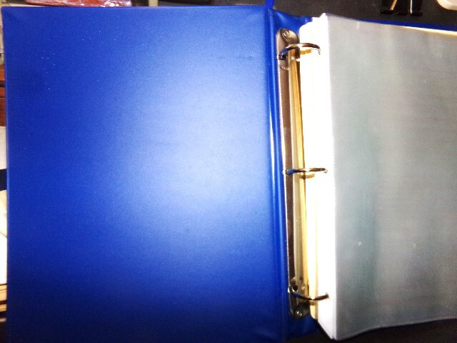 Padded Blue PRINZ 3 ring Binder Nice Condition