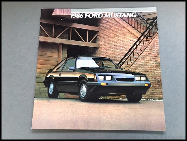 1986 Ford Mustang 24-page Original Sales Brochure Catalog - GT SVO