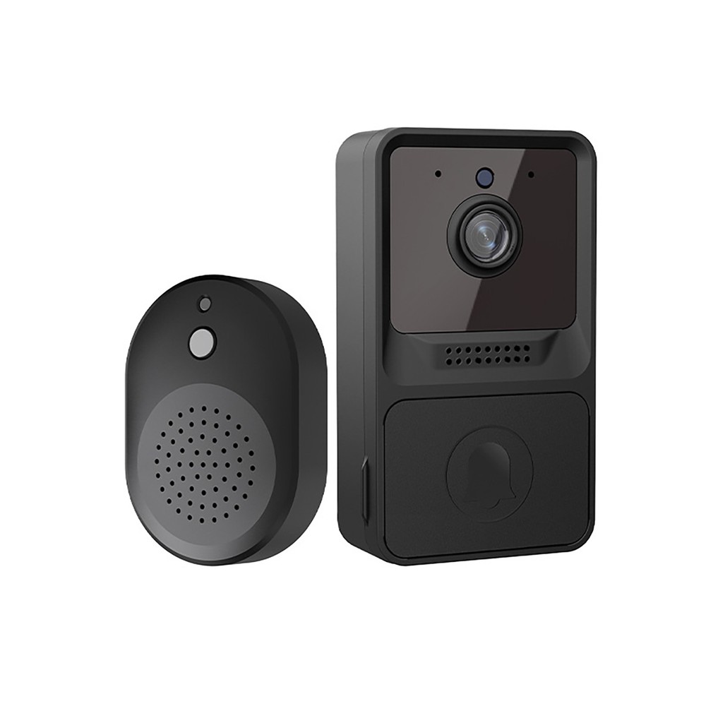 Black Smart Wireless WiFi Video Doorbell Door Ring Intercom Security Camera Bell