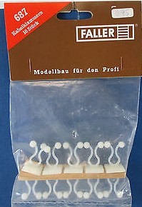 Faller 687 Multi Scale Cable Clips 10 Pieces w/Quick Fit