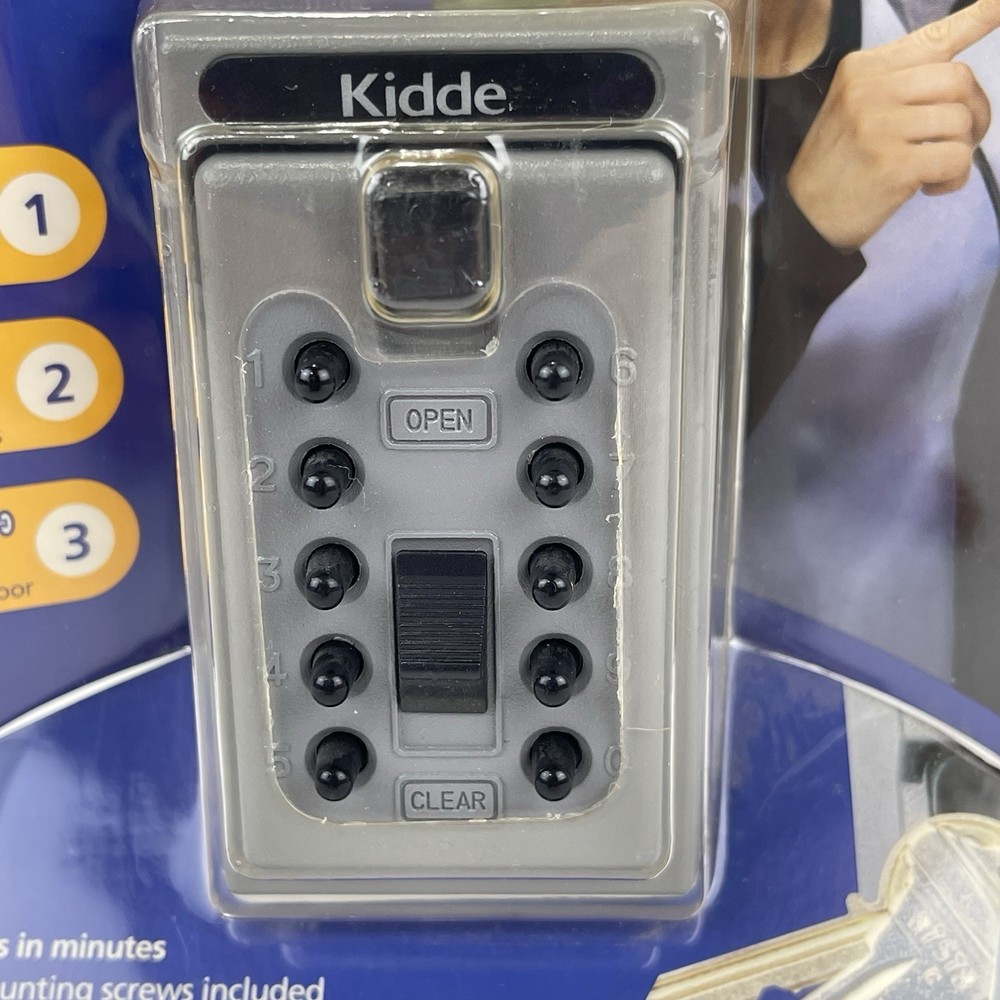 NEW Kidde Access Point Spare 5 Key Storage Push Button Combination Lock Titanium