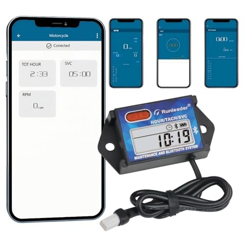 RL-HM027BT Digial Bluetooth Hours Tachometer, Battery Replacement. 1