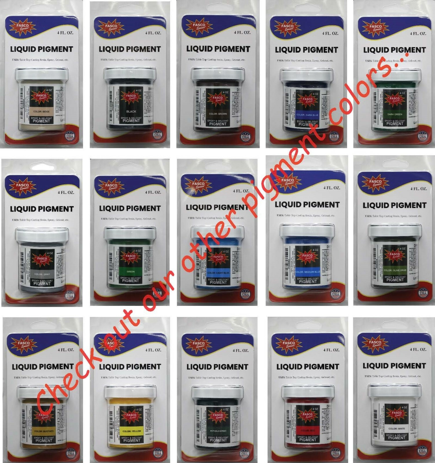 White Pigment for Gelcoat and Epoxy (4 oz)