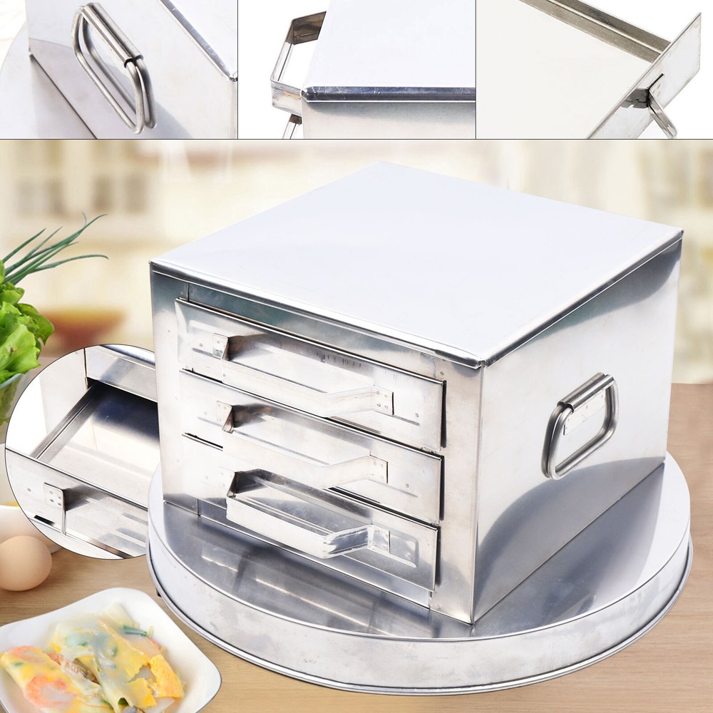 Rice Roll Steamer 2/3 drawers DIY Multi-function Rice Noodle Roll Steamer