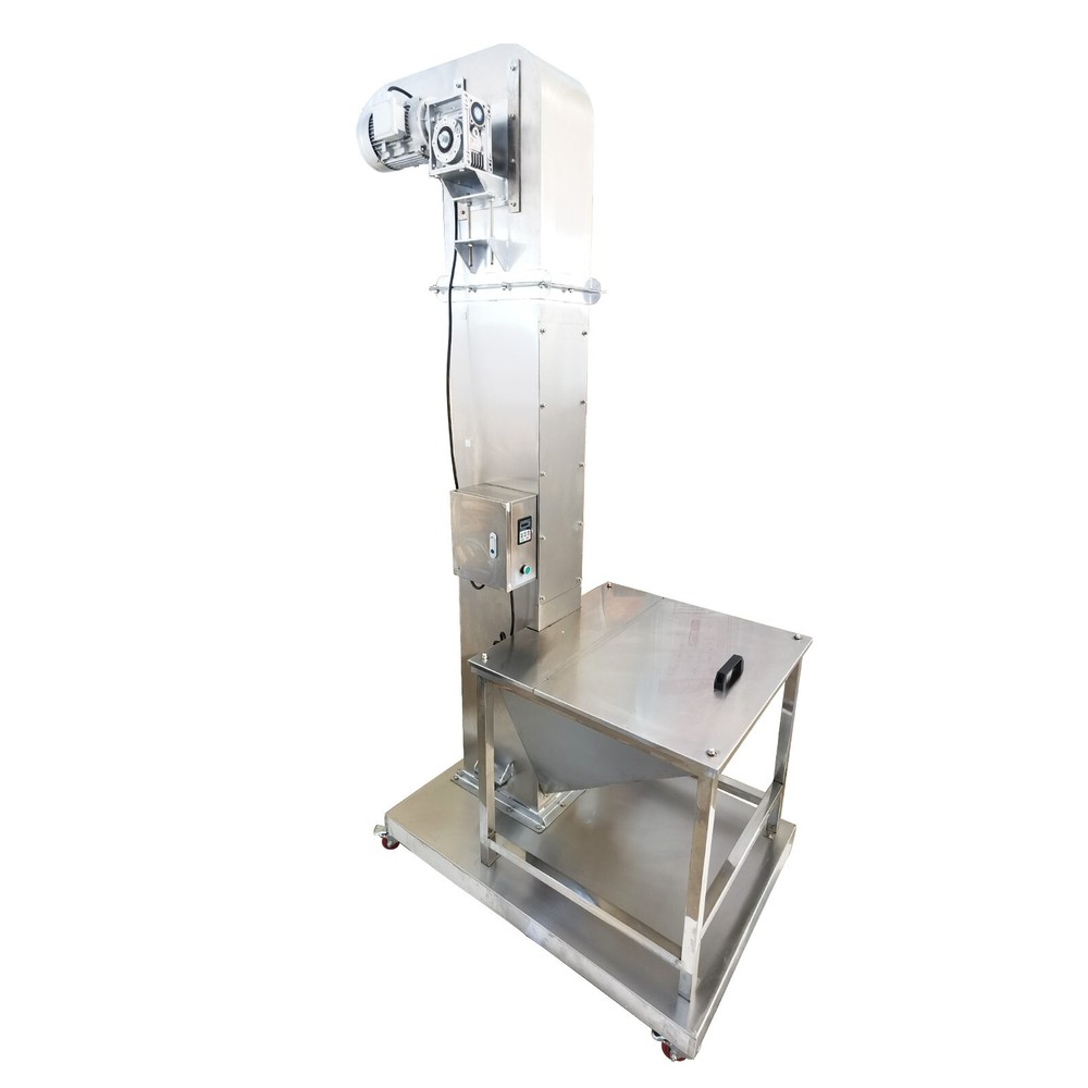 2M Vertical Feeder Elevating Rice Nut Conveyor Bucket Elevator Machine 220V