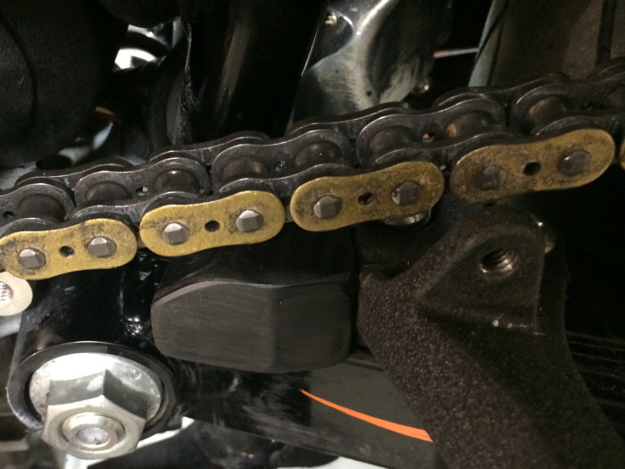 Dyna Chain Slider Case Saver for chain conversion on 2006 to present
