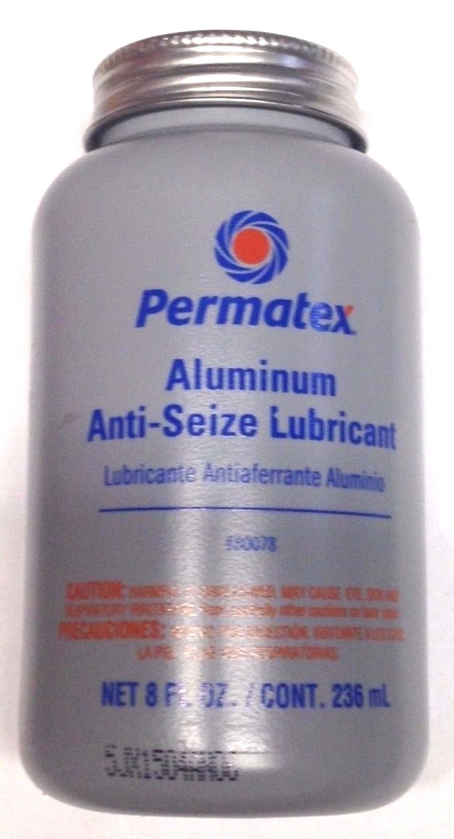 Permatex 80078 Aluminum Anti-Seize Lubricant with Brush Top Bottle, 8 oz.