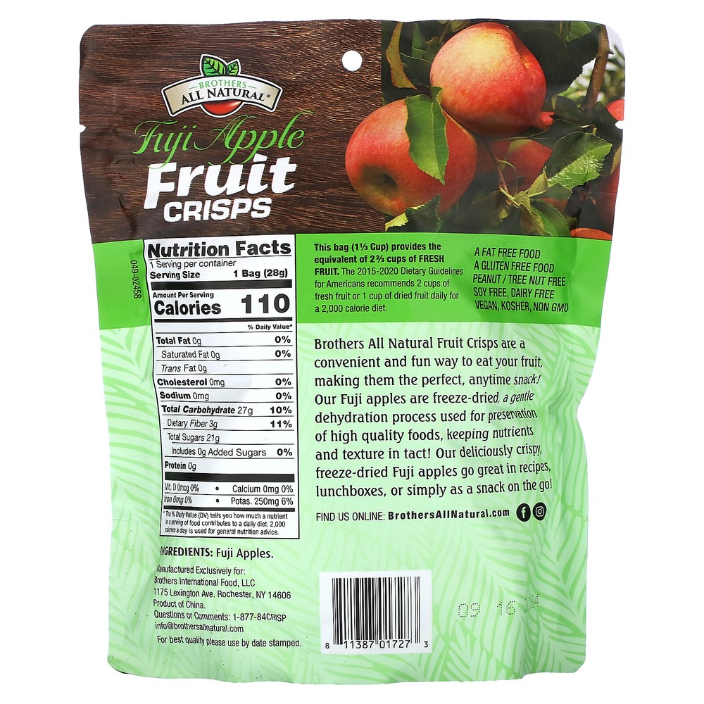 Fruit Crisps, Fuji Apple, 1 oz (28 g)