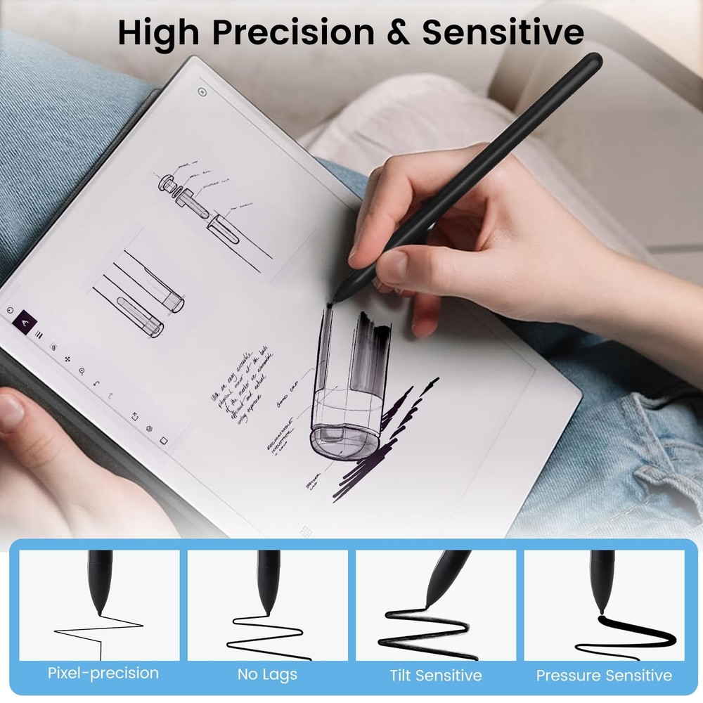 10PCS Replacement Tips for Remarkable 2, Durable Pen 10pcs, Black