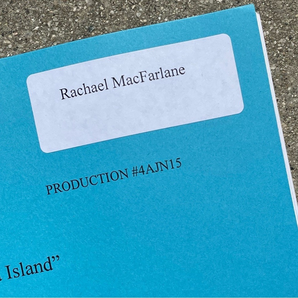American Dad Rachael Macfarlane 2008 Isla Island Production Table Draft Script