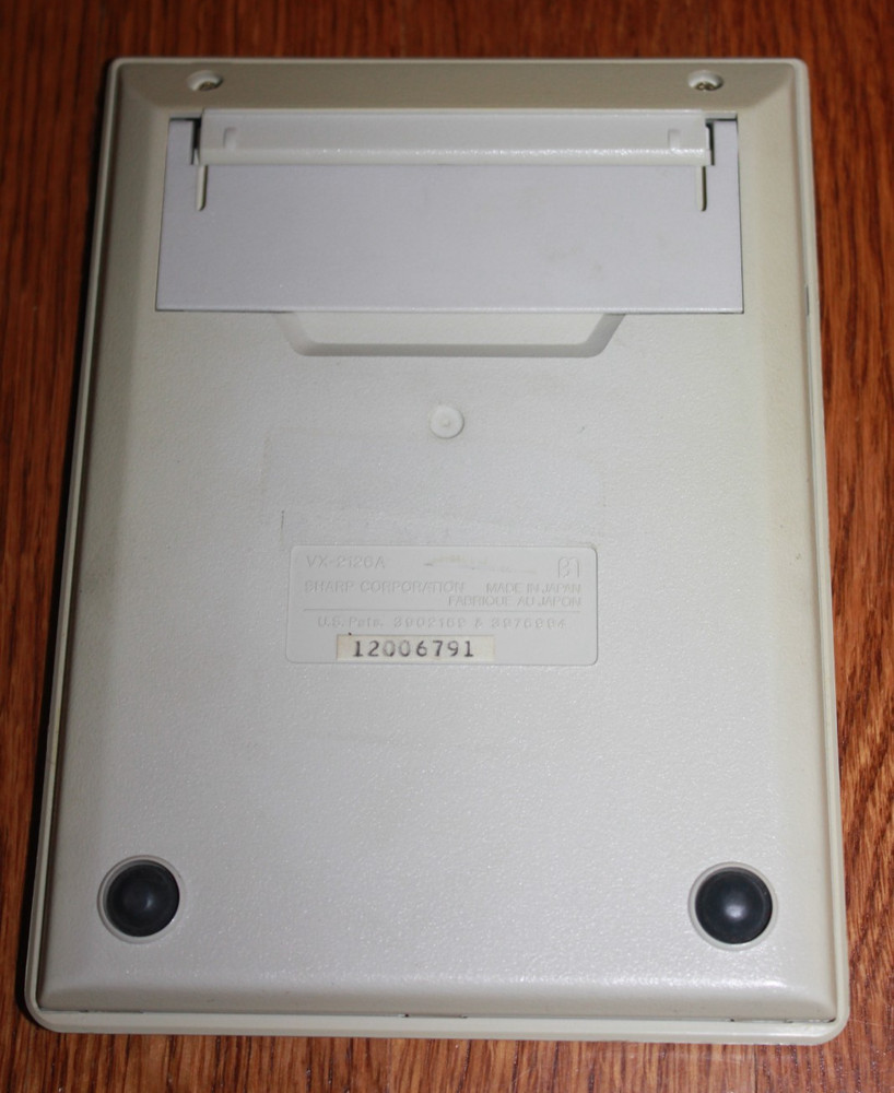 Vintage Sharp COMPET VX-2126A Solar Powered Calculator easel WORKS
