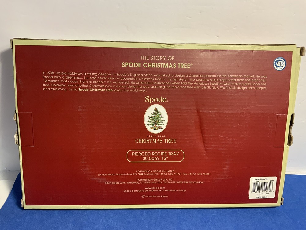 Spode Pierced Recipe Tray NIB