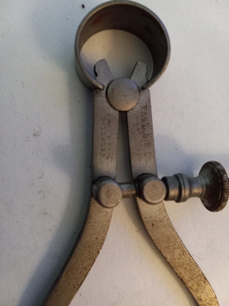 Starrett 79A-3, 3" Yankee Spring-Type Outside Caliper Solid Nut, Patent 6/2/1885