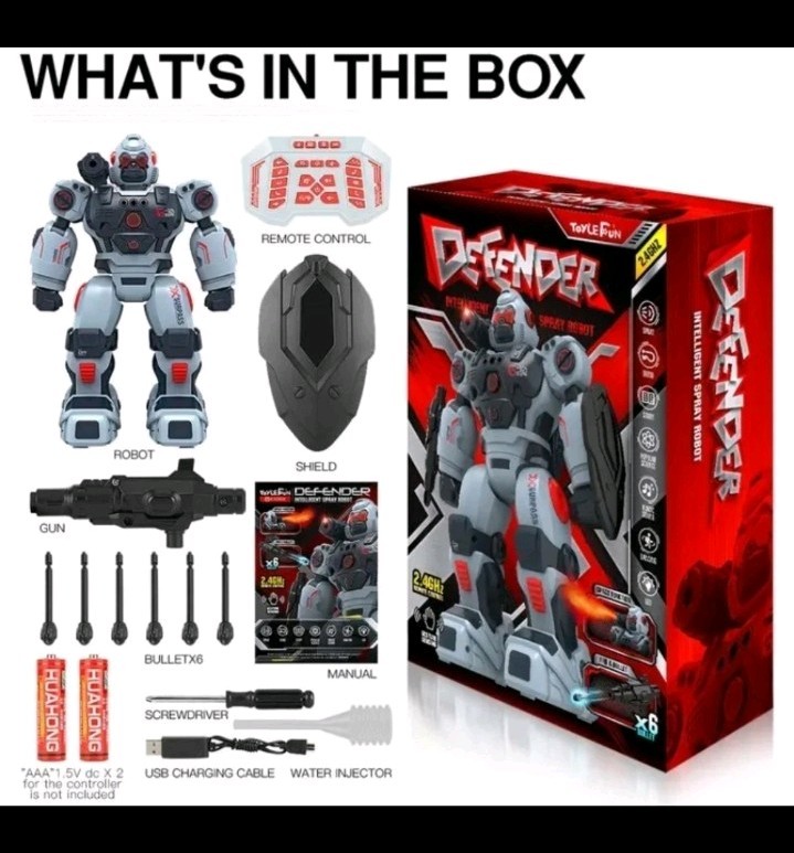 Intelligent Programming RC Robot Toy - Gesture & Sensing Control - Rechargeable