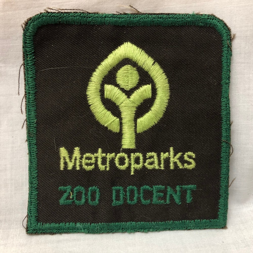 Metroparks Zoo Docent Patch Souvenir Embroidered