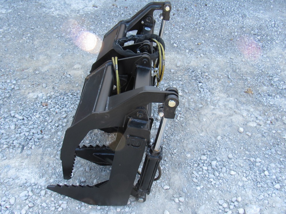 42" Root Rake Clam Grapple Attachment Fits Mini Skid Steer