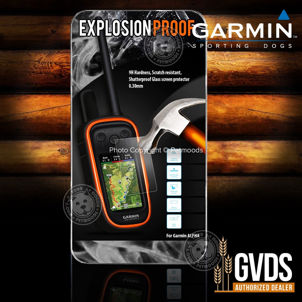 GVDS Explosion Proof Garmin Alpha 100 Screen Protector Handheld Tempered Glass