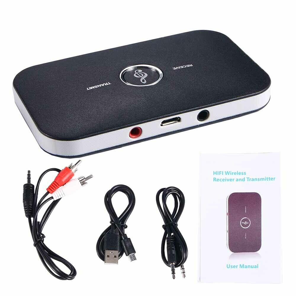 2in1 Bluetooth Transmitter & Receiver Wireless A2DP Home TV Stereo Audio Adapter