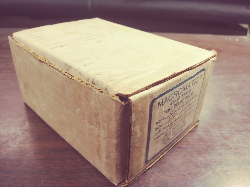 MACROMATIC SS-71662WP-03 SOLID STATE TIME DELAY RELAY 120V .06 - 2 SECONDS NIB