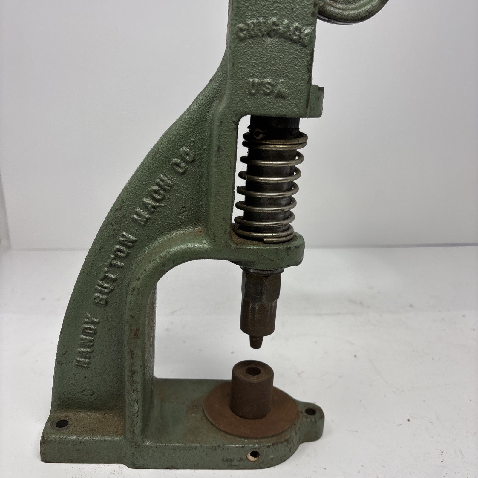 Vtg Handy Junior Button Press Machine Handy Button Co. Chicago USA Works