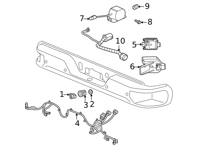 Genuine GM Side Object Sensing Alert Module 84729107