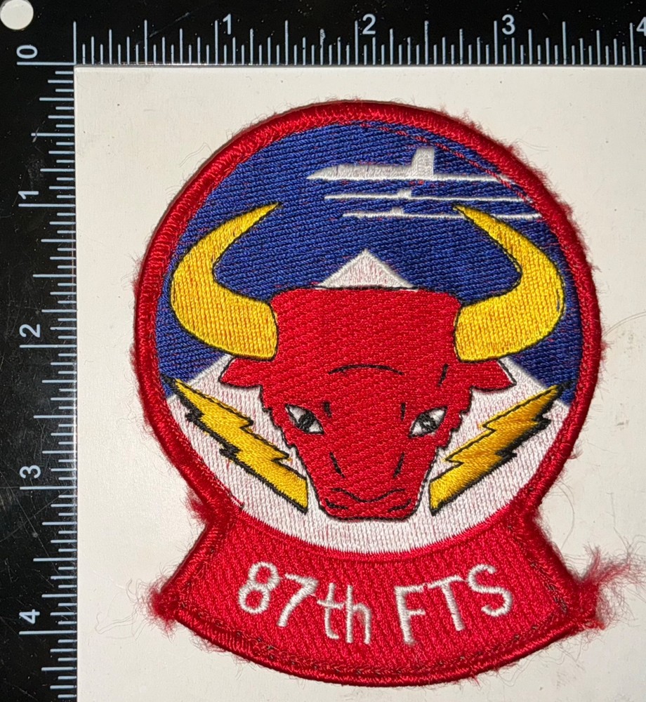 USAF 87th Flying Training Squadron FTS HOOK & LOOP Patch