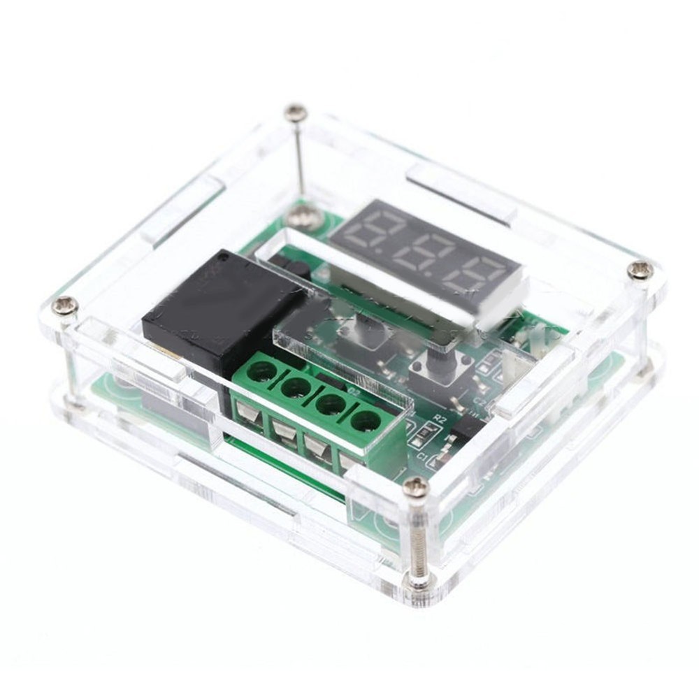 1XDigital Temperature Control Switch Sensor Module 1XAcrylic Clear Box Brand New