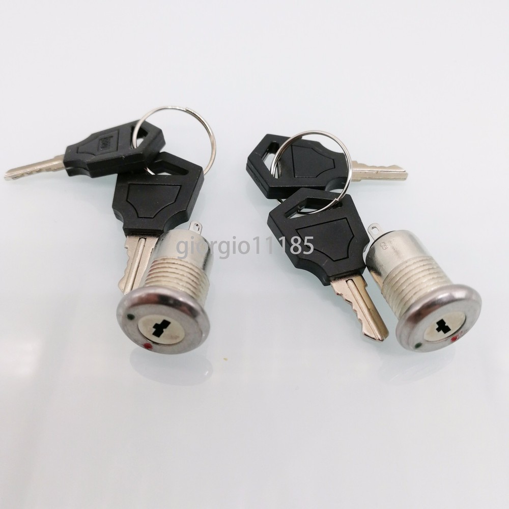 NJ STOCK  2pcs Key Switch ON/OFF Lock Switch Two Keys Ignition Function