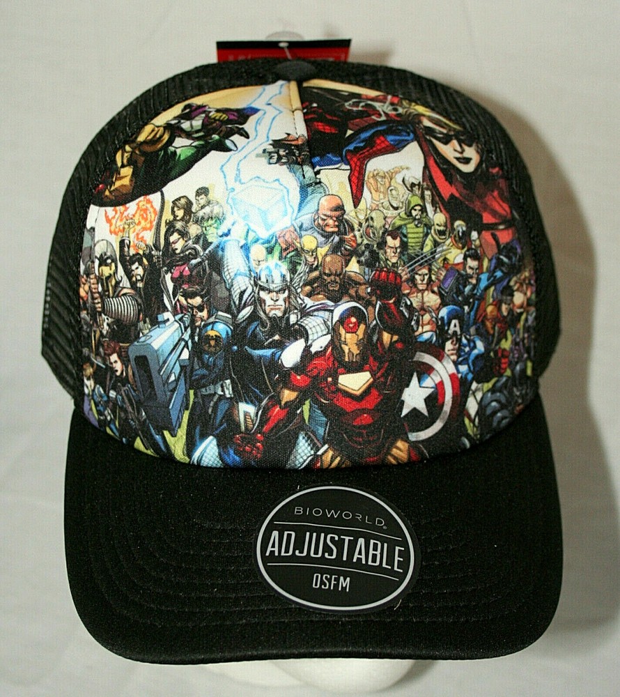Comics Marvel Universe Mesh Baseball Cap Hat New Tags Plastic Snap OSFM