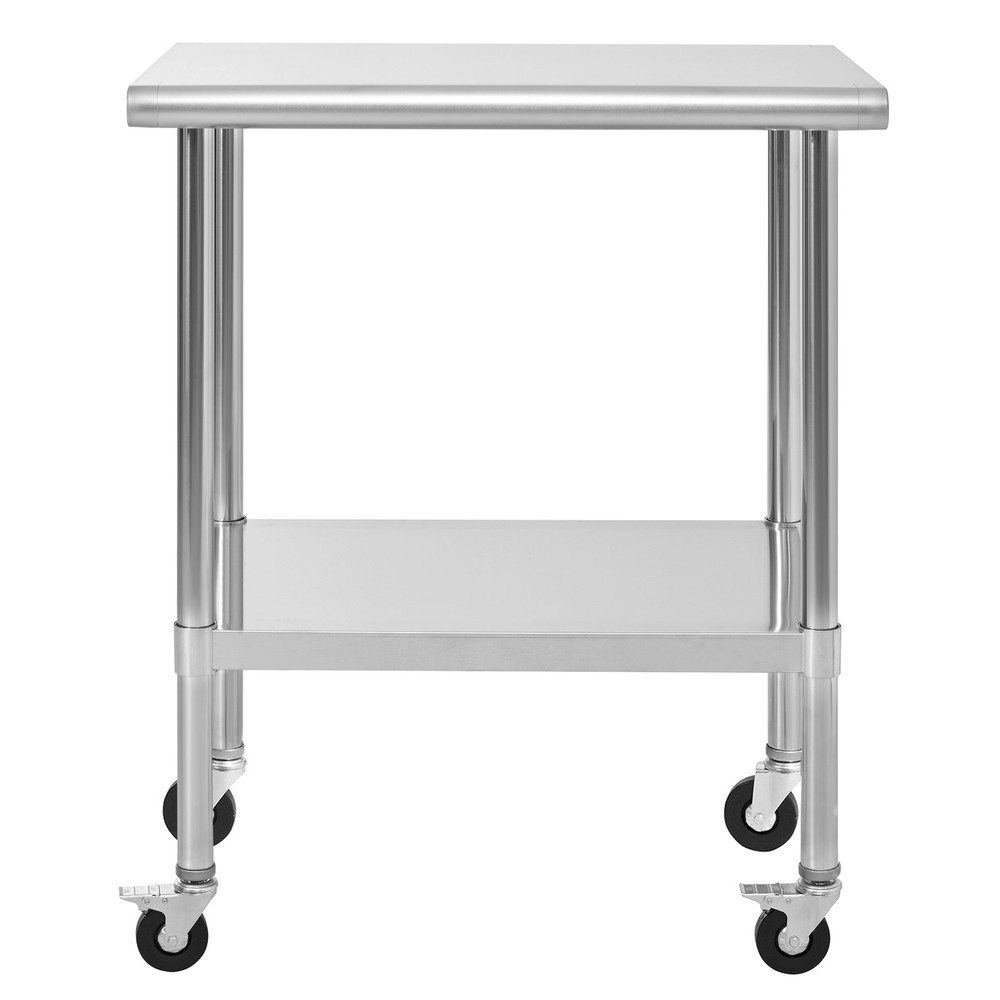 Stainless Steel Table with Wheels, Stainless Table for Prep & Work