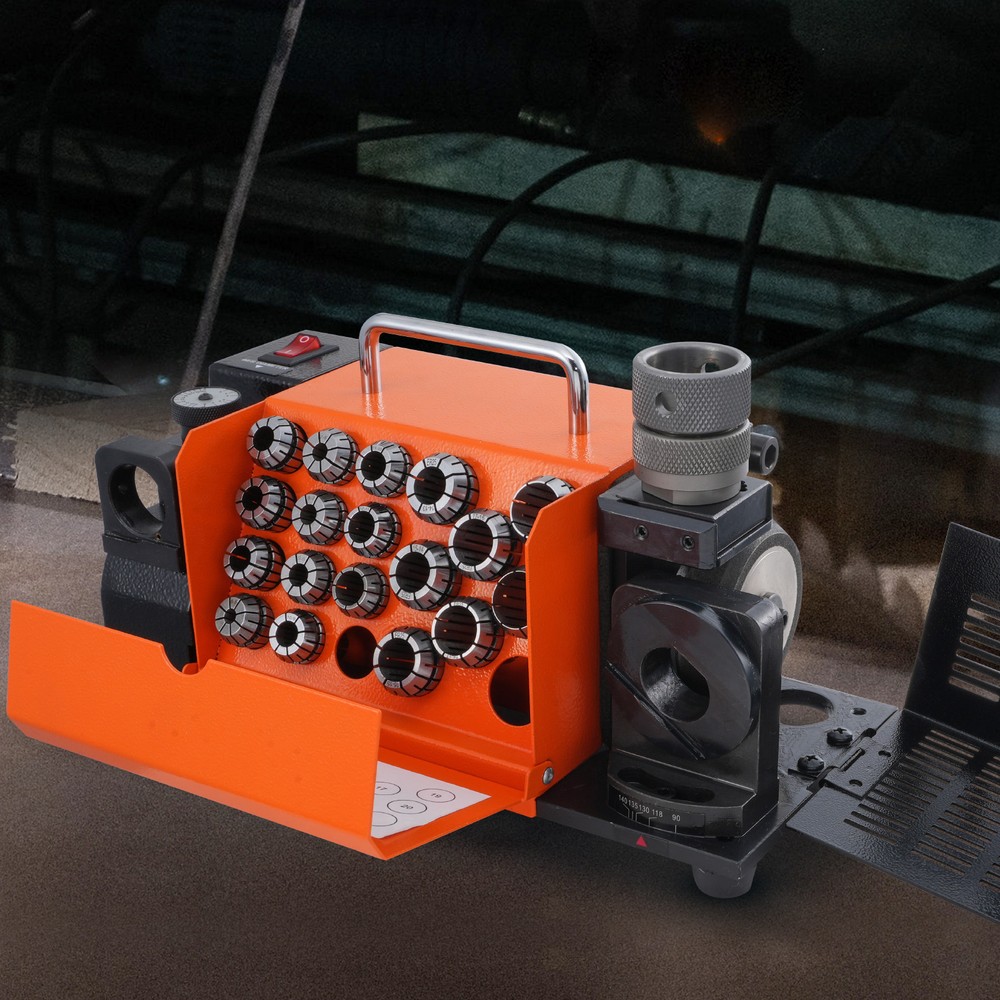 VEVOR MR-20G Drill Bits Sharpener 3-20mm Bits Grinder Sharpener & 18 Collets