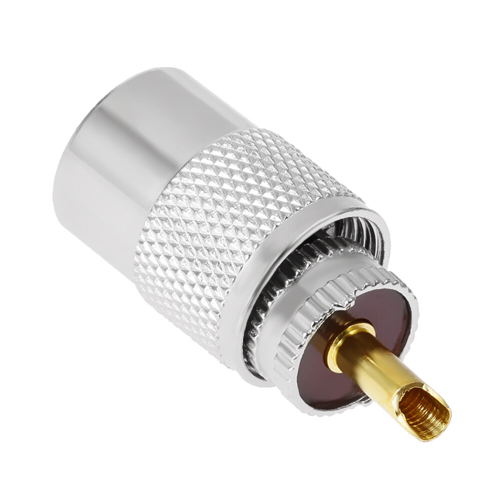 10PACK PL259 Male Solder Connector Plug With Reducer for RG8X Coaxial Coax Cable