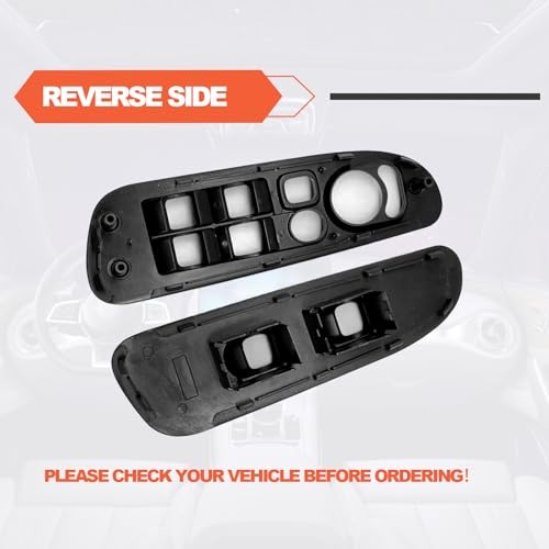 Front Driver Left Side and Passenger Right Side Door Window Switch Bezel,