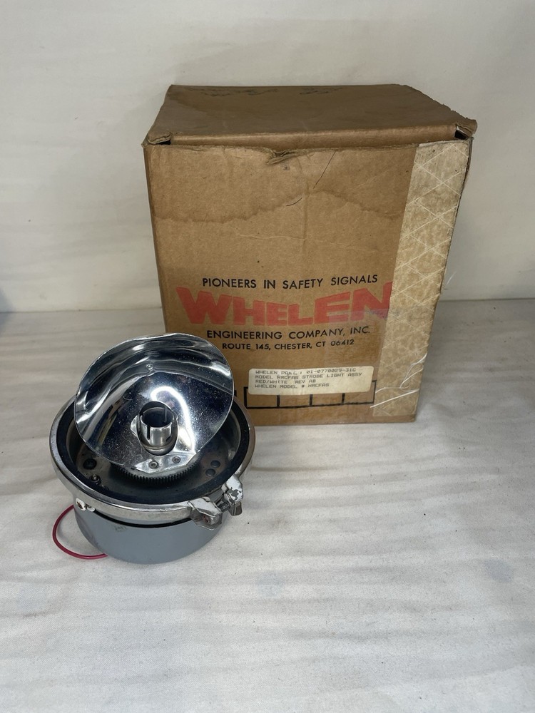 Vintage Whelen Strobe Light Airplane Beacon Light 5”Inch Diameter Missing Glass