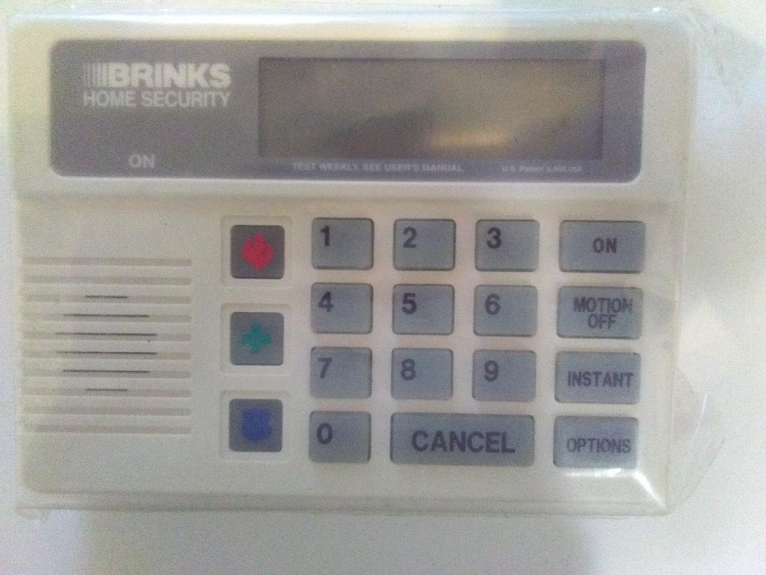 BRINKS SECURITY HOME BHS 2000 KeyPad DCU 602 LCD + control panel