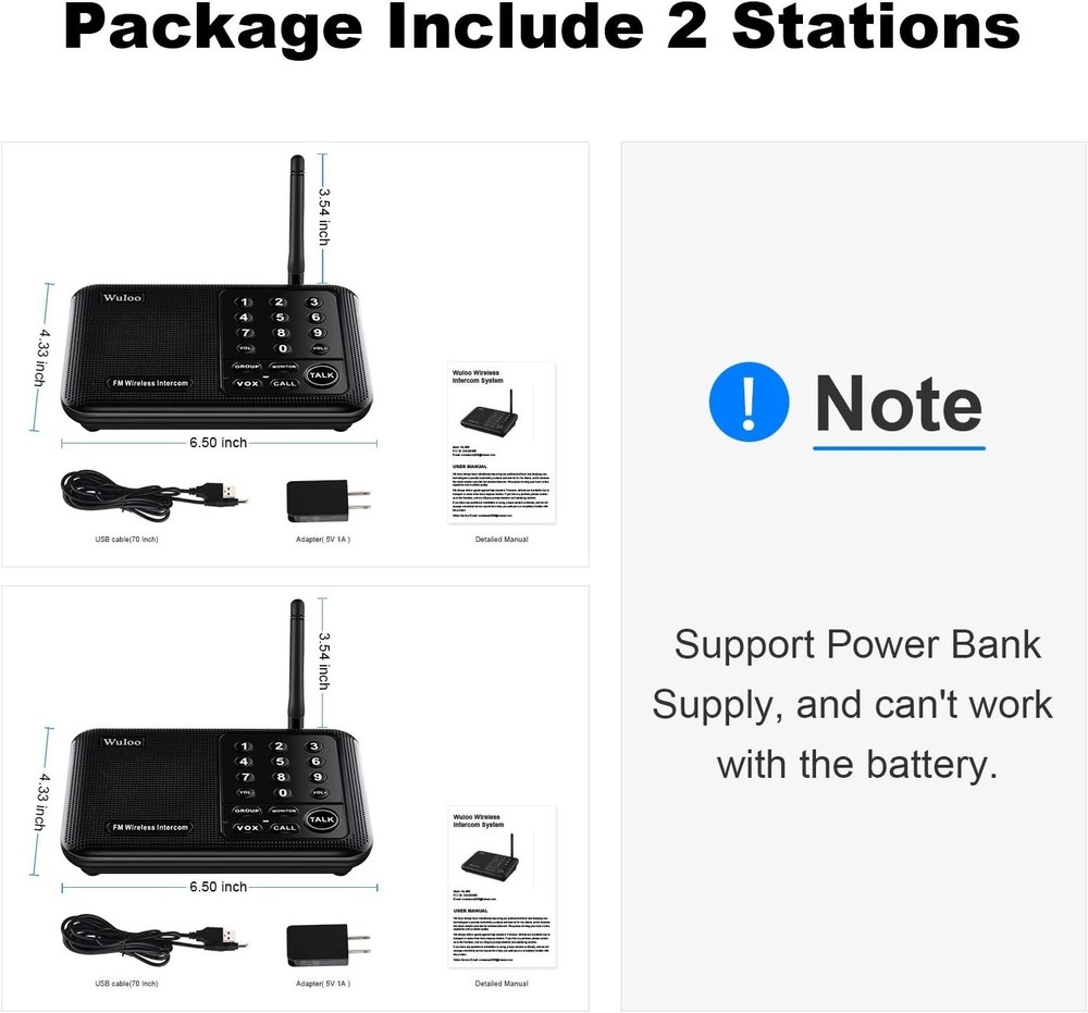 Modern Wireless Intercom System - Room to Room Communication