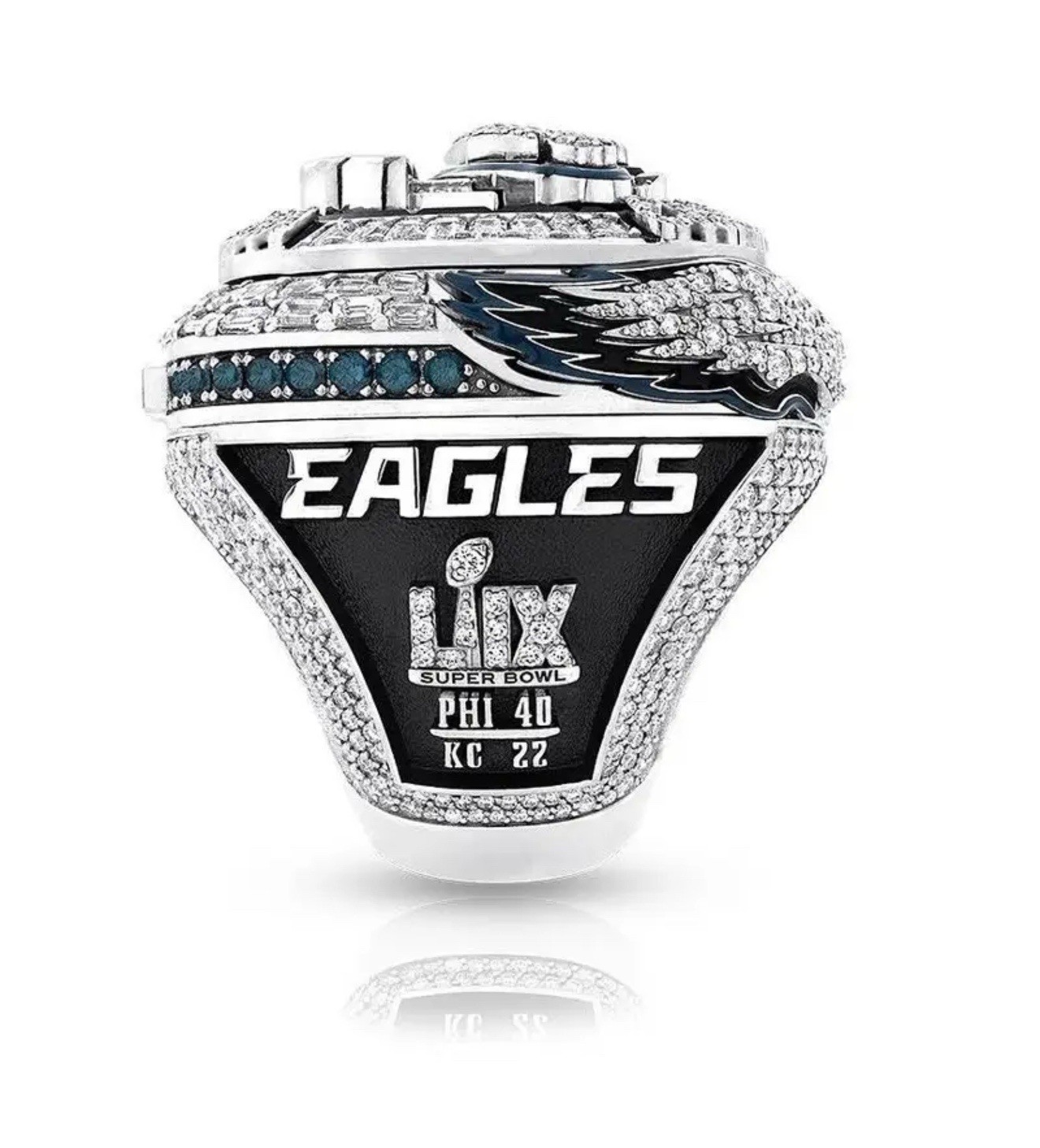 Jalen Hurts Philadelphia Eagles Championship Ring Pop Out Wings Edition