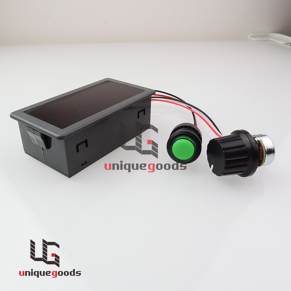 DC 6V 12V 24V 30V Max 8A Digital Display PWM DC Motor Speed Controller Switch