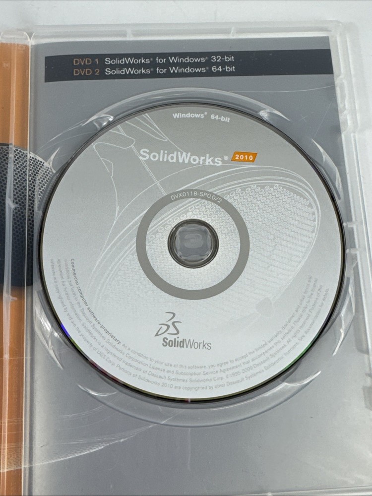 *NO KEY 32-Bit ONLY* Solidworks 2010 Windows Software Discs Windows