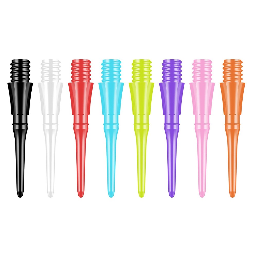 CyeeLife 2BA Thread Plastic Tip Dart Points, 8 Mixed Colors 2BA, 100pcs